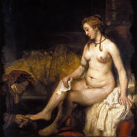 40cm x 40cm Bathseba im Bade                 von Van Rijn Rembrandt