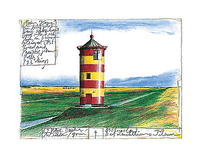 30cm x 24cm Der Leuchtturm von Pilsum von GERKE,SABINE