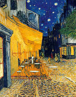 70cm x 90cm Café-Terrasse am Abend           von Vincent Van Gogh