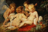 60cm x 40cm Das Christkind mit dem Johannesk von Peter Paul Rubens