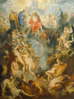 45cm x 60cm Das große Jüngste Gericht        von Peter Paul Rubens