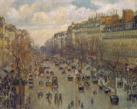 40cm x 32cm Der Boulevard Montmatre in Paris von Camille Pissarro