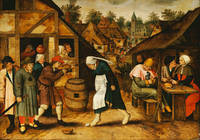 50cm x 35cm Der Eiertanz                     von Pieter III Brueghel