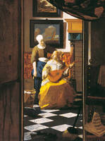 65cm x 87cm Der Liebesbrief                  von Johannes Vermeer