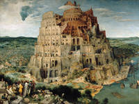 80cm x 60cm Der Turmbau von Babel            von Pieter d. Ä. Brueghel