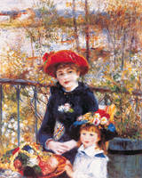 60cm x 75cm Deux soeurs sur la terrasse      von Auguste Renoir