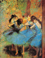 61cm x 78cm Die blauen Tänzerinnen           von Edgar Degas