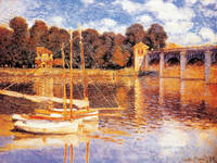 80cm x 60cm Die Brücke von Argenteuil        von Claude Monet