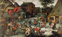 50cm x 30cm Die Kirmis von San Giorgio       von Pieter d. Ä. Brueghel