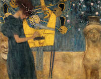 90cm x 70cm Die Musik                        von Gustav Klimt