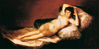 90cm x 45cm Die nackte Maja                  von Francisco De Goya