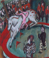 50cm x 60cm Die Zirkusreiterin               von Ernst Ludwig Kirchner