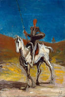30cm x 45cm Don Quixote                      von Honoré Daumier