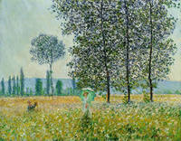90cm x 70cm Felder im Frühling               von Claude Monet