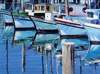 150cm x 112cm Fisherman`s Wharf Reflections    von Michael Schuh