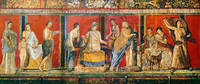 50cm x 21cm Fresko, Dionysische Mysterien    von Pompeji