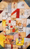 54cm x 86cm Haus Inneres                     von Paul Klee