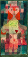 40cm x 80cm Herzdame                         von Paul Klee