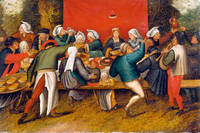60cm x 40cm Hochzeitsmahl                    von Pieter d. J. Brueghel