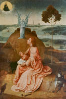 30cm x 45cm Johannes auf Patmos              von Hieronymus Bosch