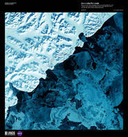 109cm x 117cm Kamchatka Peninsula              von Landsat-7