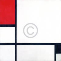 100cm x 100cm Komposition 1929                 von Piet Mondrian