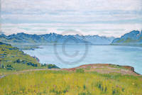 44cm x 30cm Landschaft am Genfer See         von Ferdinand Hodler
