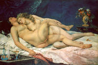 45cm x 30cm Le sommeil                       von Gustave Courbet