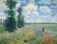 90cm x 70cm Les Coquelicots                  von Claude Monet