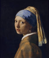 70cm x 84cm Mädchen mit dem Perlenohrgehänge von Johannes Vermeer