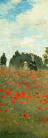 35cm x 100cm Mohnfeld bei Argenteuil (Detail) von Claude Monet