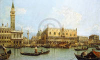 50cm x 30cm Molo, Venedig                    von Canaletto