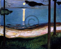 100cm x 80cm Mondnacht                        von Edvard Munch