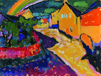 100cm x 75cm Murnau mit Regenbogen            von Wassily Kandinsky