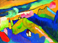100cm x 75cm Murnau, Berglandschaft           von Wassily Kandinsky