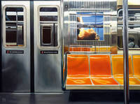 150cm x 112cm NYC Subway Reflections           von Michael Schuh