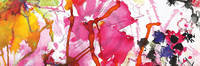 100cm x 33cm Pink Flowers 1                   von Mona Arnold