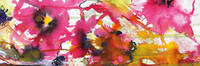 100cm x 33cm Pink Flowers 2                   von Mona Arnold