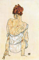 55cm x 85cm Sitzende Frau                    von Egon Schiele