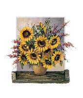 100cm x 120cm Sunny sunflowers                 von Anna Paleta