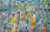 87cm x 55cm Tempelviertel von Pert           von Paul Klee