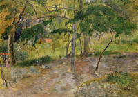 60cm x 42cm Tropische Landschaft auf Martini von Paul Gauguin