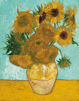 70cm x 90cm Vase mit Sonnenblumen            von Vincent Van Gogh
