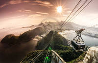 100cm x 67cm View over Rio de Janeiro         von Toby Seifinger