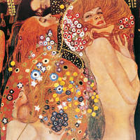 74cm x 74cm Wasserschlangen                  von Gustav Klimt