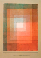 71cm x 100cm Polyphon gefasstes Weiss 1930 von Paul Klee