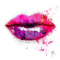 50cm x 50cm Color of Kiss von Patrice Murciano