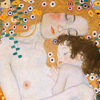 30cm x 30cm Le Tre Età Della Vita von Gustav Klimt
