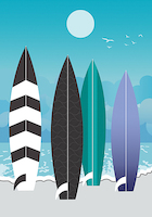 70cm x 100cm Surfboards von Ayse