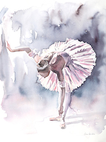 75cm x 100cm Ballet VI von Aimee del Valle